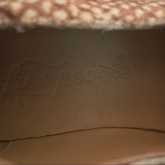 Free People Snakeskin Velvet Loafers Size 41 - Picture 10 of 12